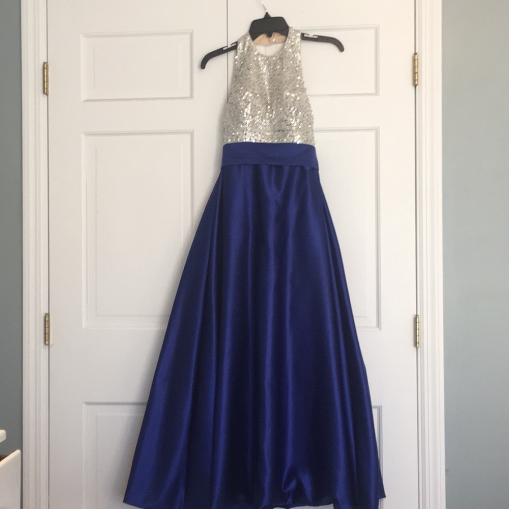 Royal blue prom dress